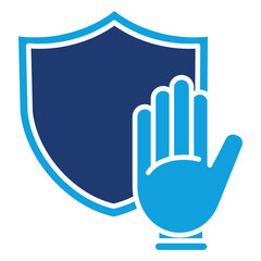 Hygiene Practices Flat Blue Icon