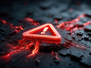 Warning sign on circuit board (1)