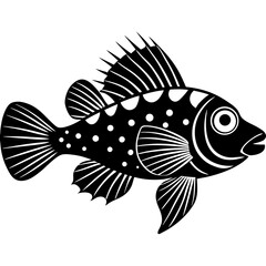 vector illustration of a fish