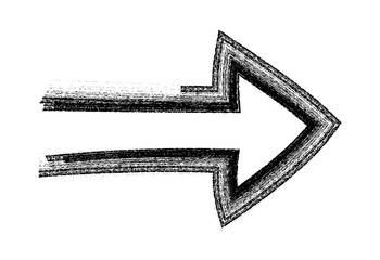 Hand Drawn Arrows on white background, Grunge arrow brush drawn, sketched scribbles doodle symbols decorative element design illustration	