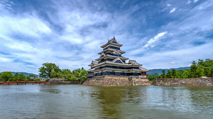 The Keep of the Matsumoto Castle at daytime