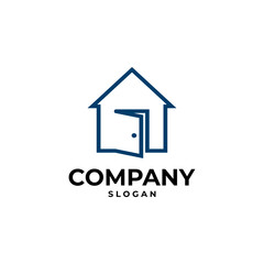 simple house logo vector illustrations