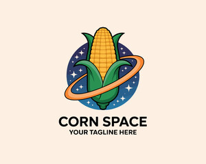 Corn Space Logo Design