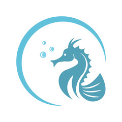 Seahorse logo icon design
