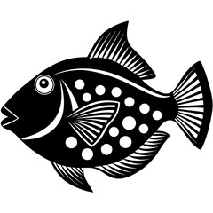 vector illustration of a fish