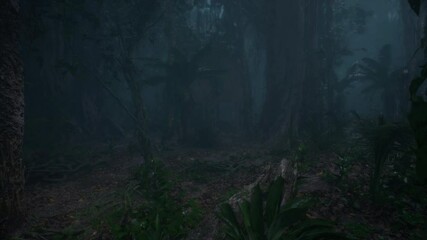 rain in the forest - Powered by Adobe