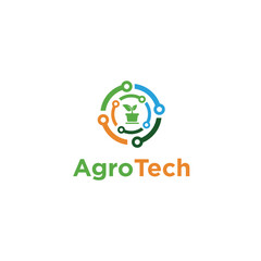 Agro Tech Logo Vector Modern