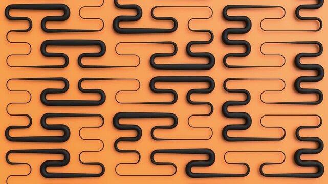 Peano-curve fractal path 3d loop animation can be used in math-education intros and generative-art visuals or algorithm demos design.