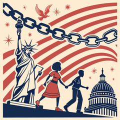 From Slavery to Strength – Juneteenth Unity Icon Set