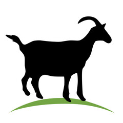 goat silhouette illustration
