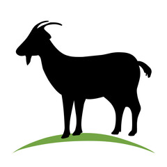 goat silhouette illustration