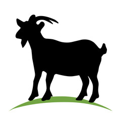 goat silhouette illustration