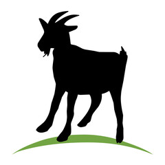 goat silhouette illustration