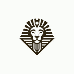 Lion pharaoh logo