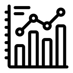 Office Graph Progress Chart Icon