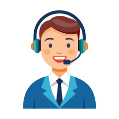 Operator helping client via call