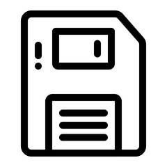 Floppy Disk Data Storage Icon