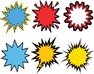 Vibrant Assortment of Speech Bubbles