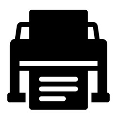 Fototapeta premium Office Printer Device Icon