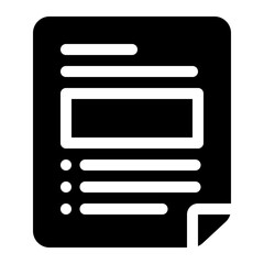 Obraz premium Office Document Paper Icon