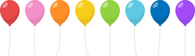 シンプルな風船セット（ポップ） © hamo