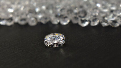 Precious diamonds are expensive and rare.