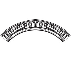 vintage hand drawing ornament