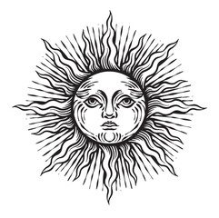 vintage hand drawing ornament