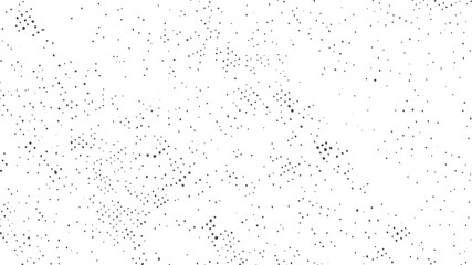 Grunge dotted texture vector. Abstract spray scatter background with distressed ink drops. Minimal speckle grain pattern in black on white.