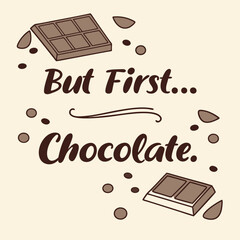 World Chocolate Day Typography Vector – Sweet Cocoa Celebration Quotes