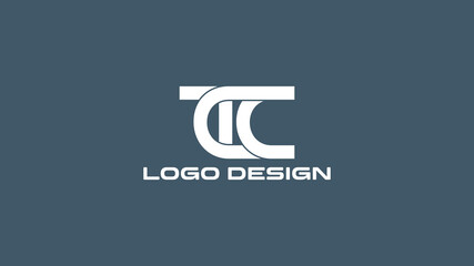 TCC monogram logo design with smooth interlocking lines, perfect for corporate identity, creative branding, and professional business services