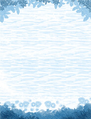 soft blue colorful abstract illustration, background, wallpaper, card invitation design