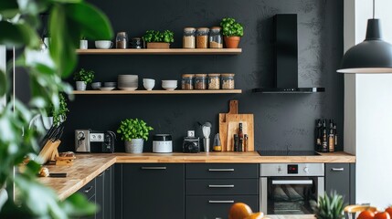A small but stylish kitchen with smart storage