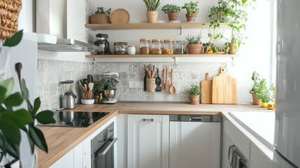 A small but stylish kitchen with smart storage