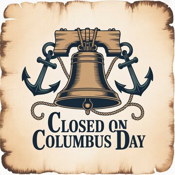 Closed On Columbus Day Libery Bell