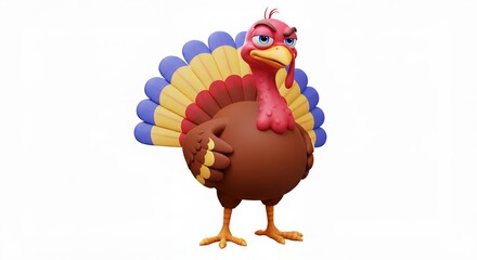 Cartoon turkey illustration