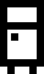 Refrigerator Kitchen Appliance Icon Vector Symbol for Home and Electronics