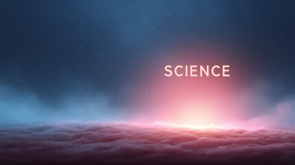 Realistic science advertisement, cinematic style, sleek tone, website banner, hero shot, moody lighting, pastel tones, exciting mood, 3D render, blurry background