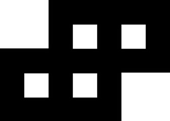 Abstract Geometric Plus Cross Pattern Vector Icon