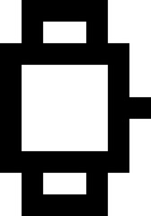 Abstract geometric black cross pattern vector icon