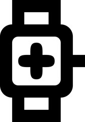 Smart Watch Health Medical Plus Add Icon Vector Symbol
