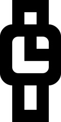 Smart Watch Digital Wearable Device Technology Icon Vector Symbol