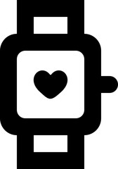 Smart Watch Heart Rate Health Monitor Fitness Tracker Icon Vector