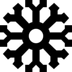 Snowflake Winter Snow Cold Weather Climate Icon Vector