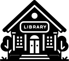 Library Building Front Icon