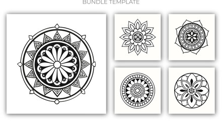 Circular pattern in the form of a mandala. Henna tatoo mandala. Mehndi style. Decorative pattern in oriental style. Coloring book page.