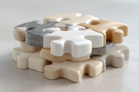 Puzzle pieces banner