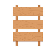 wooden sign isolated on white