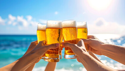 青空とビール