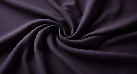 Obraz premium Close-up of deep purple fabric draped in swirling folds